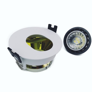 MR16 đèn cốc hình elip miệng có thể điều chỉnh đơn giản ánh sáng tại chỗ khung nhúng Downlight khách sạn kỹ thuật trần ánh sáng <span class=keywords><strong>Kit</strong></span> - Product Image 2
