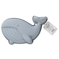 Ensemble de 3 moules en silicone pour gâteaux en forme d'animaux marins 3D, moule à pâtisserie pour la décoration de gâteaux au chocolat, au fudge et au pudding