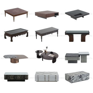Pháp quốc gia phòng khách cổ vuông Bàn cà phê bằng gỗ trà bên <span class=keywords><strong>teapoy</strong></span> trung tâm bảng hiện đại cho khách sạn căn hộ nhà - Product Image 2