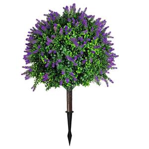 Kraken - Juego de 2 Arbustos Artificiales de Ciprés de Plástico para Interiores/Exteriores con Estaca para el Suelo, 60 cm, Ecológicos, Siempre Verdes - Product Image 5