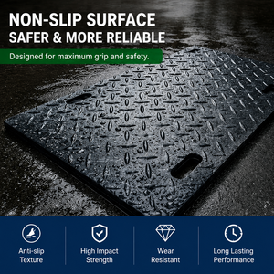 Alfombra de Protección para Suelos de HDPE de Alto Impacto, Placa de Plástico Resistente para Acceso Temporal, para Construcción, Campos Petroleros y Terrenos Lodosos - Product Image 2