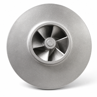 Roue à aubes en acier inoxydable 316 304, fabrication par moulage d'investissement (procédé au sol de silice), selon plans, pour fonderie, DN15-DN200