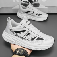 Chaussures de course légères, respirantes et antidérapantes pour sports de plein air, chaussures de jogging basses en mesh avec amorti et absorption des chocs