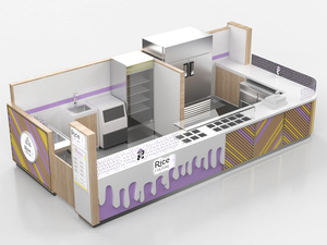 Chiosco Alimentare Perfetto per Centro Commerciale / Chiosco Bubble Tea / Design Bar Succhi in Vendita <span class=keywords><strong>Moko</strong></span> - Product Image 2