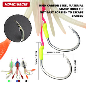 OEM ODM Señuelo Artificial Luminoso/UV de 61g, tipo Calamar y Faldas de Pulpo con Anzuelo, para Pesca de Atún en Río y Lago - Product Image 2