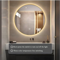 Basse tension 12V capteur interrupteur 2835 double température de couleur Led bande salle de bain miroir cadre lumière maquillage miroir bande lumière