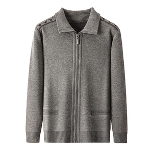 JAC22 R2265 Pull uni en nylon/coton pour homme, coupe ample, respirant, avec fermeture éclair sur le devant, pour l'automne et l'hiver - Product Image 1