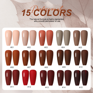 Miss Gooey Automne Style 15 Pure Colors <span class=keywords><strong>Vernis</strong></span> à Ongles Gel <span class=keywords><strong>Semi</strong></span> <span class=keywords><strong>Permanent</strong></span> <span class=keywords><strong>Vernis</strong></span> Gel Soak Off <span class=keywords><strong>Vernis</strong></span> Uv <span class=keywords><strong>Vernis</strong></span> à Ongles Usine OEM - Product Image 2