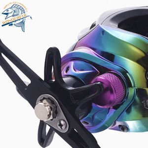 Moulinets de pêche de qualité supérieure pour la pêche à la <span class=keywords><strong>carpe</strong></span> en mer, bobine métallique 18+1bb, rapport de démultiplication 7.2:1, frein max 8kg, anti-décoloration, anti-explosion - Product Image 5