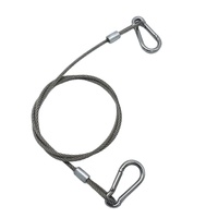 Ensemble de câbles en acier inoxydable sur mesure avec double mousqueton, câble aéronautique pour kit de suspension de panneaux LED, câble pour plafond suspendu