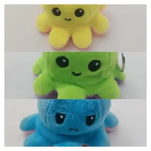 Reverse Octopus Plush Toy Stuffed Animal Plush Key Chain Keychain