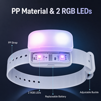 Bracelet LED personnalisé, bracelet lumineux RGB, fabrication OEM ODM, télécommande RF pour concert, mariage, événement