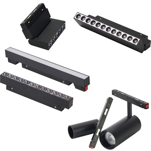 Projecteur <span class=keywords><strong>LED</strong></span> à spectre complet magnétique, éclairage intelligent pour la maison, salon, montage en surface, encastré, magnétique, sans lumière principale F - Product Image 1