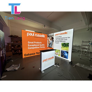 ที่กําหนดเอง 10x10ft 3x3m นิทรรศการโมดูลาร์อลูมิเนียมการออกแบบ SEG เรืองแสง LED backlit ผนังหลังบูธงานแสดงสินค้าแบบพกพา - Product Image 6