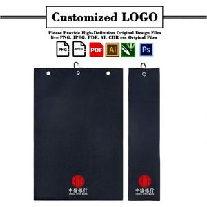 Toalla de Limpieza Deportiva de Microfibra Tipo Waffle Ultra Absorbente con Logotipo Bordado Personalizado y Gancho para Colgar, Suministrada por Fábrica - Product Image 2