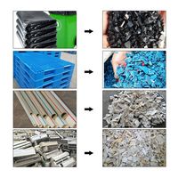 Broyeur de plastique robuste recyclage pe pp pvc concasseur de déchets d'animaux de compagnie broyeur industriel 15 hp type de griffe machine de recyclage de plastique
