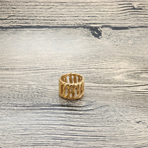 Anillo de Oro para Hombre, Estilo Cadena de Oro, Joyería Retro, Regalo - Product Image 3