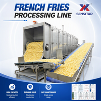 SENSITAR Machine automatique de production de frites surgelées américaines, éplucheuse à vapeur, acier inoxydable de qualité alimentaire, origine Shandong