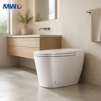 WC intelligent certifié MWD CUPC ETL, sans limite de pression d'eau, chasse d'eau par pied, bidet intelligent 12 pouces à encastrer, conforme ADA