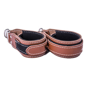 Cinturino <span class=keywords><strong>per</strong></span> Caviglia in Pelle Bovina con Chiusura a Doppio Anello <span class=keywords><strong>per</strong></span> Protezione durante l'Allenamento con Macchina a <span class=keywords><strong>Cavi</strong></span> - Product Image 2