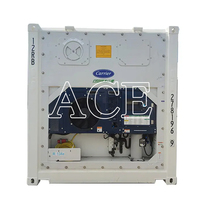Conteneur frigorifique en acier et aluminium certifié BV de 10 pieds avec plancher en T et unité de refroidissement Carrier, capacité de 12,5 m³, à vendre