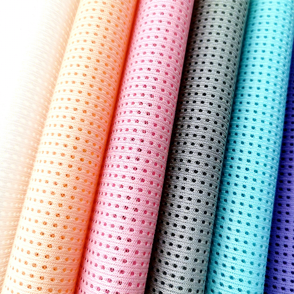 Breathable Eco-Friendly 3D Spacer Warp Air Mesh Sandwich For Mattress Shoes Bags Material Plaid Mesh Fabric 100% Polyester