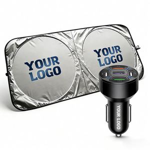 Wholesale Foldable Custom Logo Outdoor Protection Cover Windshield Sunshade Business Promo Gift Sun <b>Shade</b> for Car - Product Image 1