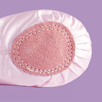 Chaussons de danse souples pour enfants en satin brodé de paillettes, semelle fendue, vente en gros d'usine BX03, pour spectacles sur scène