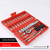 Kit d'outils de réparation automobile populaire avec 46 pièces, la réparation mécanique de vélo de moto de voiture de réunion a besoin d'outils matériels de haute performance