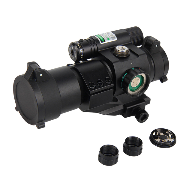 Optical Sight Scope Reflex Laser Sight Red and Green Dot 1x30 Sight With Green Laser 20mm Mount