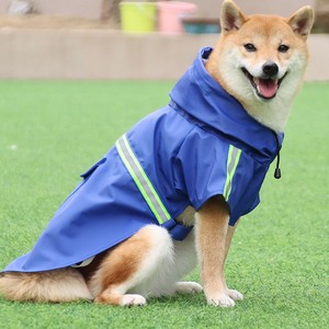 Dog Raincoat Poncho Com Capuz com Listras Reflexivas <span class=keywords><strong>Pet</strong></span> Rain Coat Wind & Rain Dog Clothing