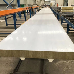 Panneaux sandwich en laine de roche de 50-200mm ignifuges et thermoisolants certifiés CE adaptés à la construction de murs extérieurs - Product Image 6