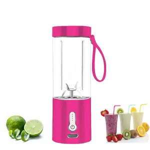 Logo personnalisé 530ml machine à smoothie 3 en 1 bouteille mélangeur à main électrique tasse shaker bouteille 6 lames liquidificador portatil presse-agrumes