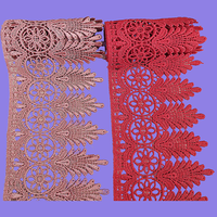 Bordure en dentelle chimique élastique élégante brodée pour vêtements, sous-vêtements, jupes, robes de mariée, poignets, accessoires, chaussures, sacs