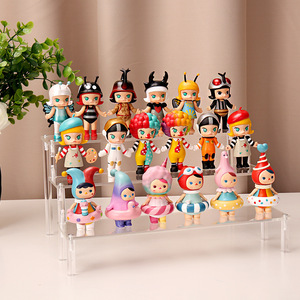 <b>Acrylic</b> Display Rack For Pop Mart Blind Box Dolls 4 Layers Desktop <b>Storage</b> Modern Style Light Weight - Product Image 1