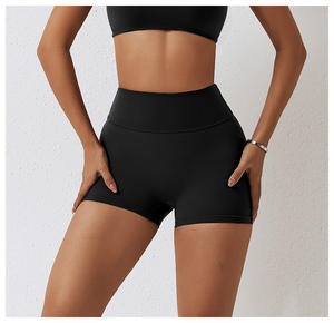 Wholesale Athletic Clothing <b>Ladies</b> Butt Lifting Gym Fitness Yoga Shorts - Product Image 2