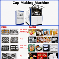 Machine de thermoformage automatique à faible consommation d'énergie et à faible coût pour la fabrication de gobelets en PVC, PP, PS, PET jetables