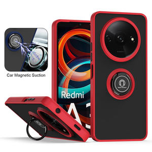 Custodia per telefono sottile antiurto con supporto ad anello in metallo per <span class=keywords><strong>Xiaomi</strong></span> 14 15 Ultra Note <span class=keywords><strong>13</strong></span> <span class=keywords><strong>Cover</strong></span> magnetica per auto per Redmi A5 Turbo 4 Pro - Product Image 1