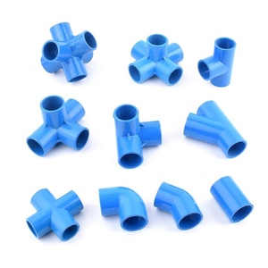 Conectores en T de PVC Azul para Tuberías de Drenaje de Acuarios y Peceras, Entrada y Salida de Agua, para Bricolaje en Jardín y Hogar - Product Image 4
