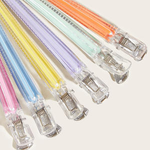 用于造型切片的发夹长鸭嘴发夹，带升级橡胶垫无折痕的发夹，适合女性 - Product Image 4