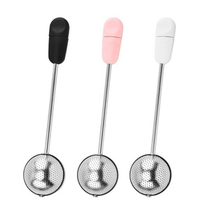 Stainless Steel Ball Type Tea <b>Strainer</b> Hole Twisting Tea Infuser Filter With Handle 360 Rotation for Loose Tea - Product Image 3