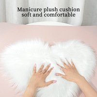 Tapis de présentation d'ongles en peluche multi-formes, inspiré des influenceurs et d'Instagram, pour accessoires photo et diffusions en direct de nail art