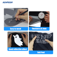 Vinilo Termotransferible Reflectante (HTV) en Rollo, Película Termoadhesiva de Alta Visibilidad, PU Ecológico, Antiagrietamiento, para Ropa y Camisetas