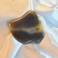 Agate Gua Sha Grattoir en pierre naturelle Outils de massage Gua Sha en dents de scie pour lifting du visage Beauté Anti-rides Cellulite Soins de la peau