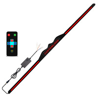 Nouveau Spoiler Arrière de Voiture en Fibre de Carbone avec Feux LED 12V et Clignotants Séquentiels pour Amélioration Universelle