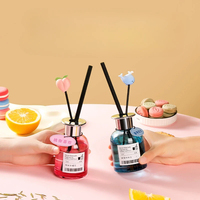Diffuseur d'arômes sans flamme pour intérieur, modèle été, en rotin, parfum liquide, décoration pour la maison et l'hôtel, cadeau romantique