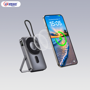 Cargador de Batería con Logotipo Personalizado al por Mayor, 3 en 1, Cargador Inalámbrico Magnético, Banco de Energía de 10000 mAh, Soporte Plegable para Teléfono y Reloj, Ideal para Viajes - Product Image 1