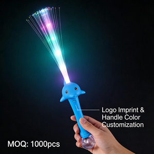 Varita Luminosa LED de Fibra Óptica Narwhal, Luces Rojas/Verdes/Azules, Funciona con Batería, Regalo de Navidad para Acuarios, Logotipo Personalizado al por Mayor - Product Image 6