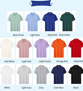 Maglietta Polo Sportiva da Golf per Uomo 100% Poliestere con Logo Nero e Arancione Prodotta <span class=keywords><strong>in</strong></span> Cina - Product Image 3