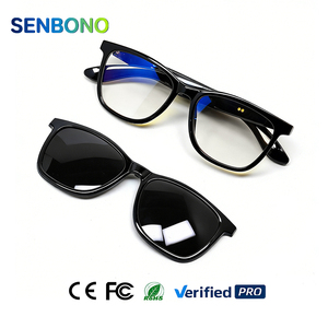 Gafas Inteligentes SENBONO F75 con Traductor, Traducción en Tiempo Real, Llamadas Inalámbricas, <span class=keywords><strong>Asistente</strong></span> de Voz, Batería de 5.4 55+55mAh - Product Image 1